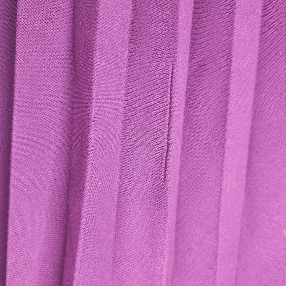 Kate Spade Purple Pleated Full Skirt Size 6 - Picture 4 of 5